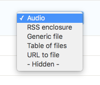 Choose audio formatter