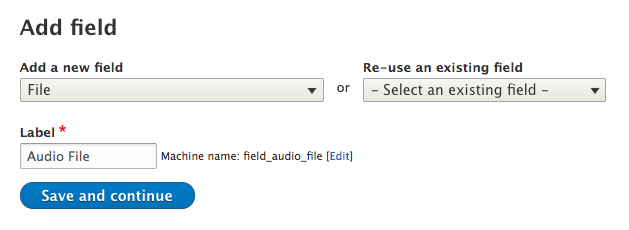 Add a file field