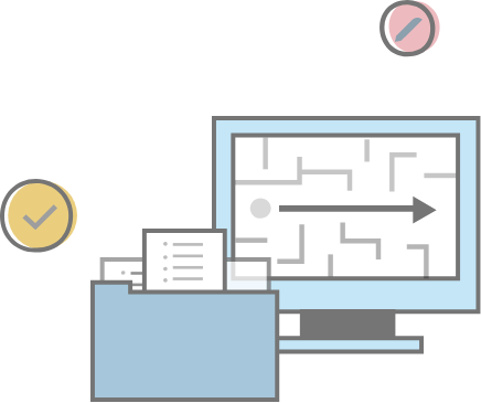 A graphic depicting a clear process for managing applications from start to finish.