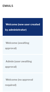 Email types