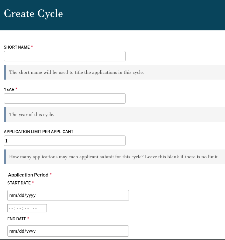 Create a Cycle